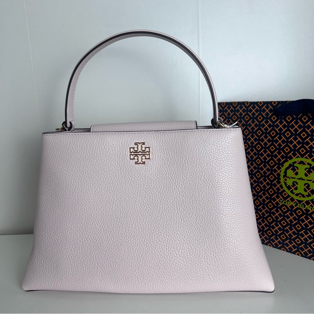 NWT Tory Burch Britten Satchel Delicate Pink - Picture 4 of 11